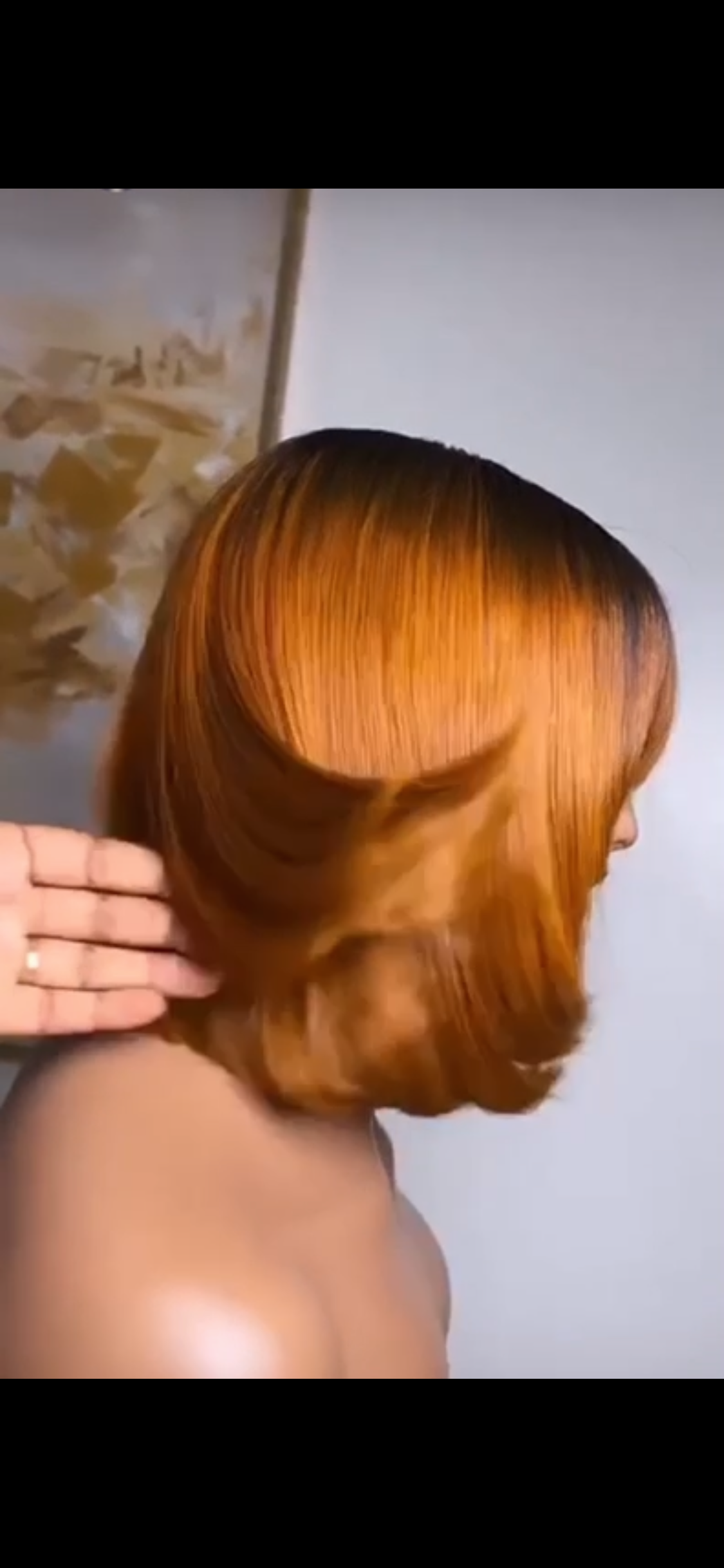 Two-Toned Bob with bangs