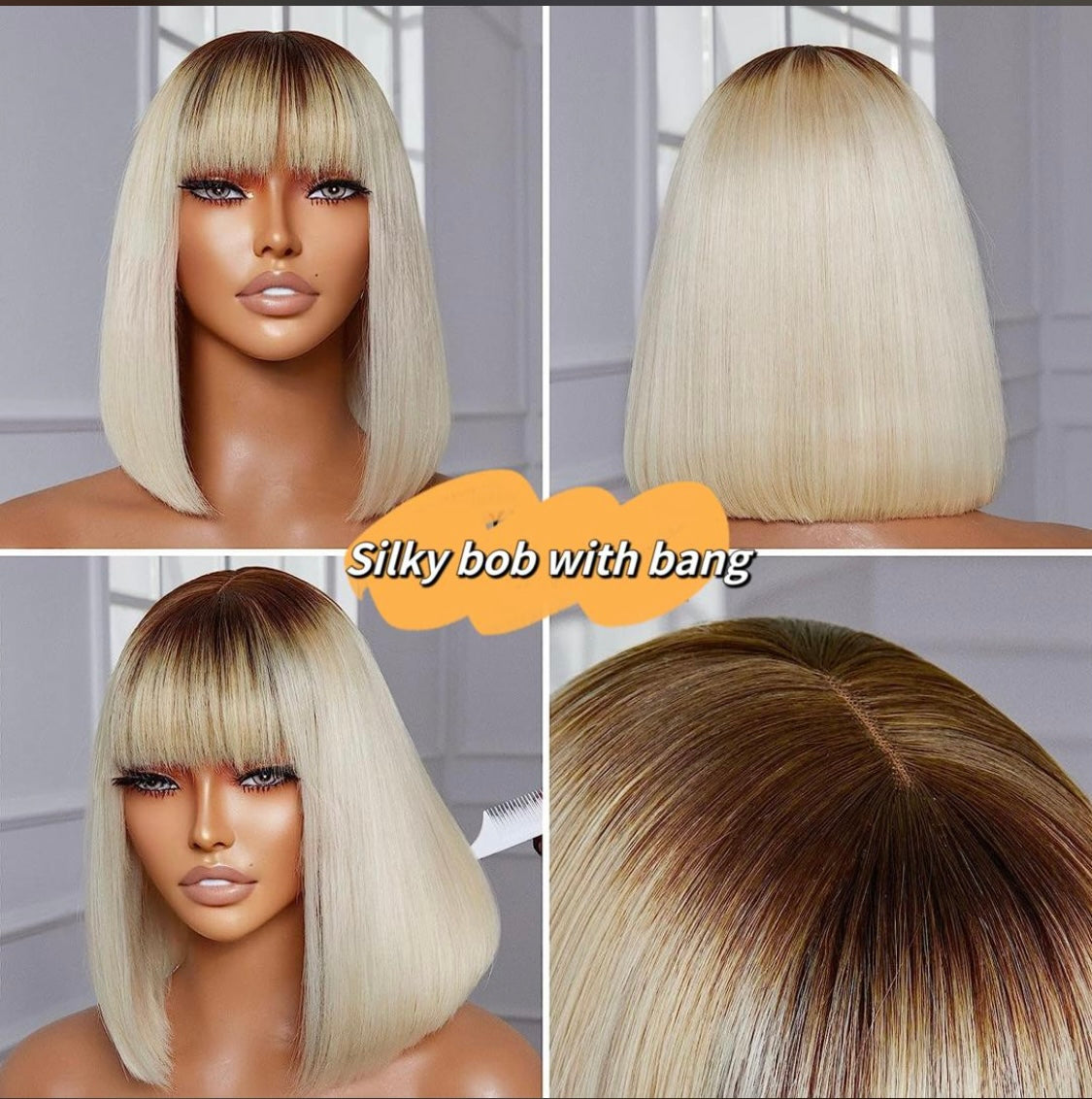 blonde bob wig