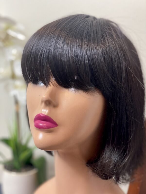 Fringe bob human hair wig 8"