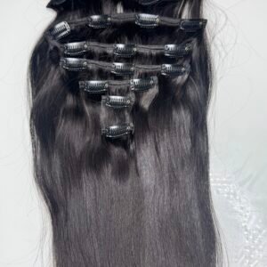 Luxury Straight Clip-In Hair Extensions – 100% Virgin Human Hair