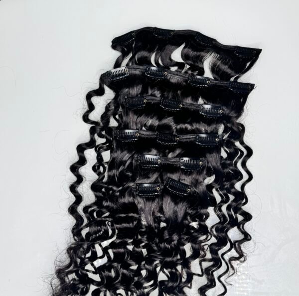 Luxury Deep Wave Clip-In Hair Extensions