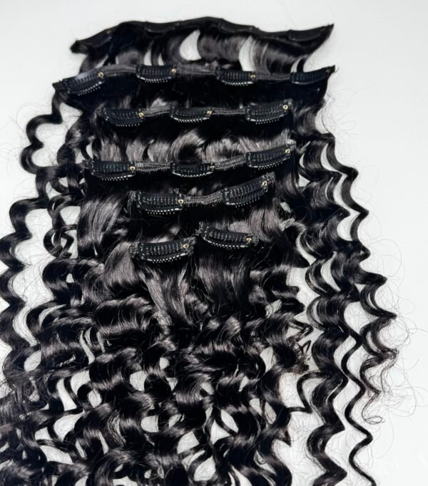 Luxury Deep Wave Clip-In Hair Extensions