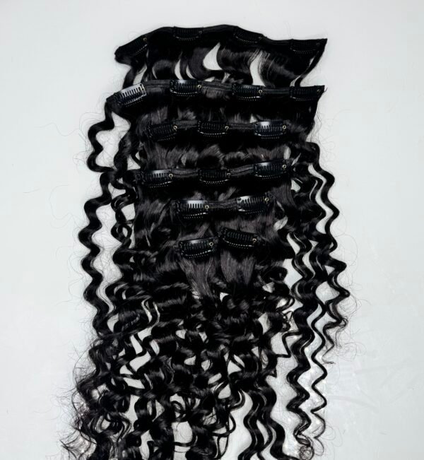 Luxury Deep Wave Clip-In Hair Extensions