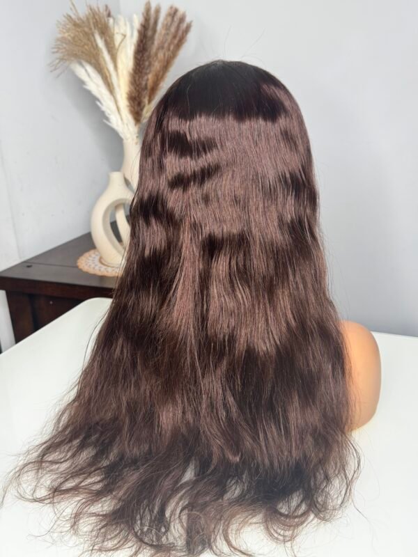 Brown Indian Human Hair Frontal Wig 20” - Image 7