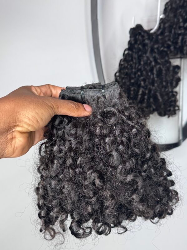 Burmese Double drawn Kinky Human Hair Bundle Set (3-Pack)