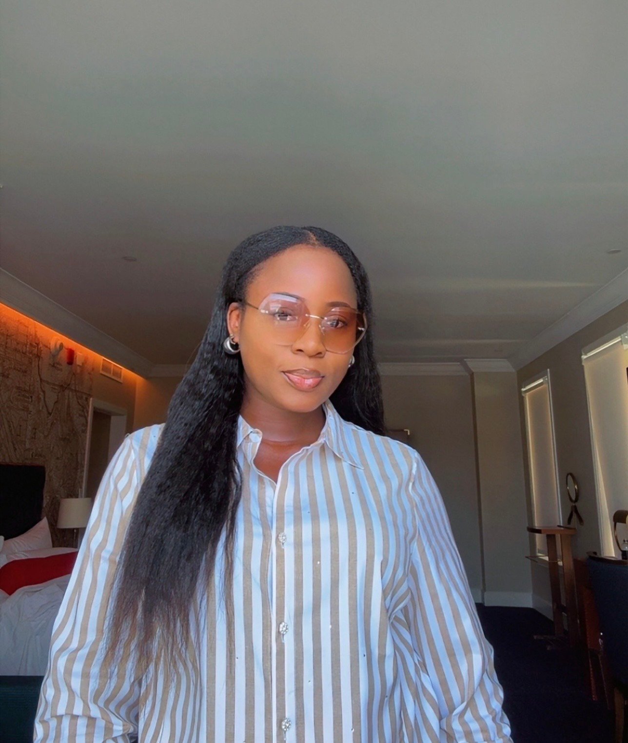 The Kinky Clip-In length view